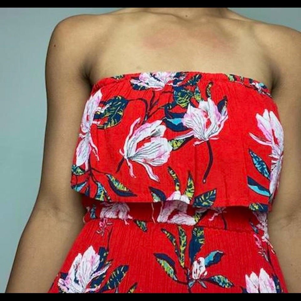 Sim & Sam Red Tube Top Dress - Picture 4 of 7